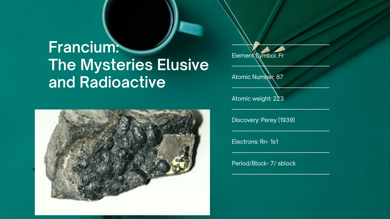 Francium: The Mysteries Elusive and Radioactive Element Francium